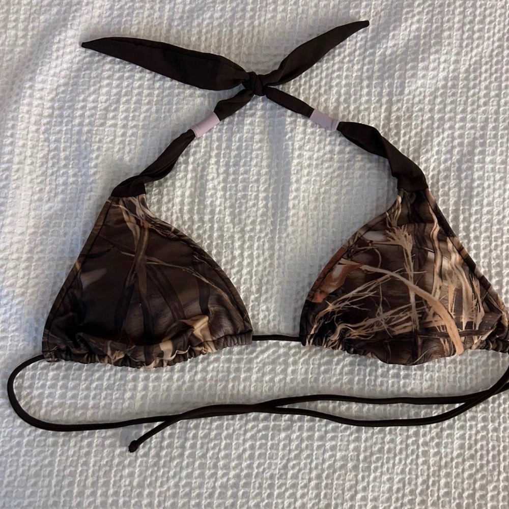 Camouflage Triangle Bikini Top